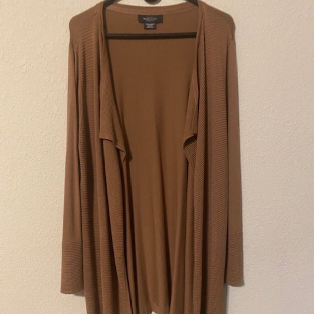 Long Sleeve Stylish Chocolate Brown Cardigan